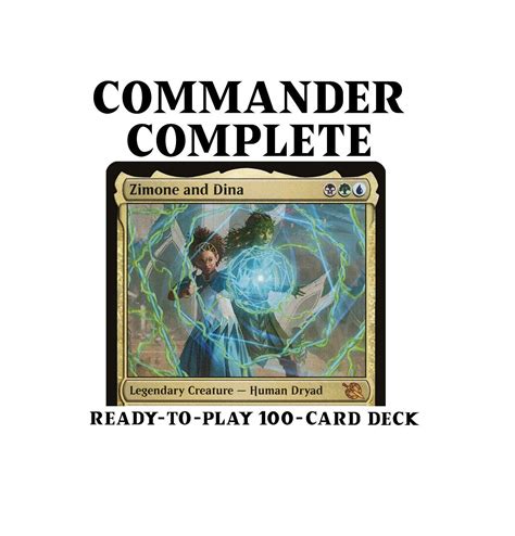 zimone and dina|dina commander deck.
